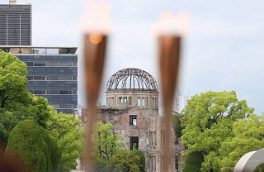 حمل مشعل المپیک در هیروشیما و ارسال پیام صلح ژاپن به دنیا