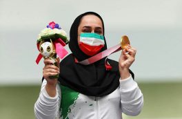 ساره جوانمردی پرچمدار کاروان ایران در مراسم اختتامیه پارالمپیک توکیو