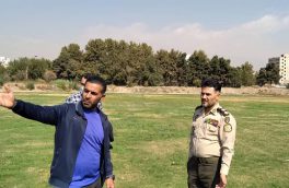 بازدید مدیر عامل باشگاه فرهنگی ورزشی نزاجا از روند ساخت زمین چمن طبیعی فوتبال این باشگاه
