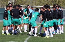 آخرین تمرین ملی پوشان فوتبال قبل از اعزام به بیروت انجام شد