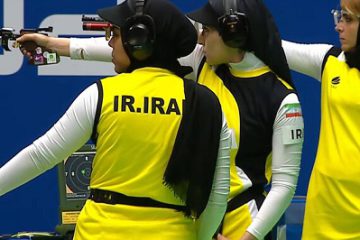 دختران ایران در تپانچه تیمی طلایی شدند