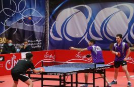 قهرمانی تیم رعد پدافند در لیگ برتر تنیس روی میز مردان