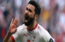 مصدومیت ستاره تیم ملی سوریه در آستانه دیدار با ایران
