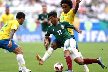 پیروزی نزدیک برزیل مقابل مکزیک
